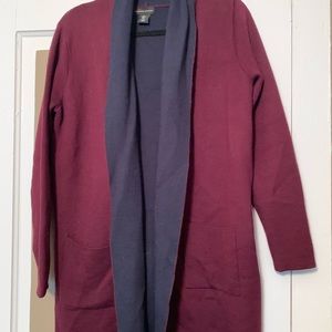 2-Toned Open Cardigan